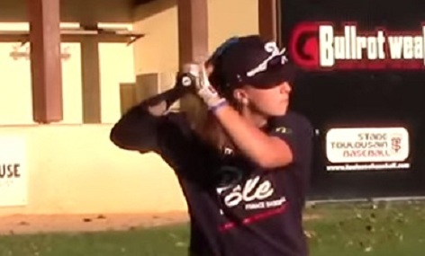 Melissa Mayeux is a 16-year-old baseball phenom in France. (YouTube)