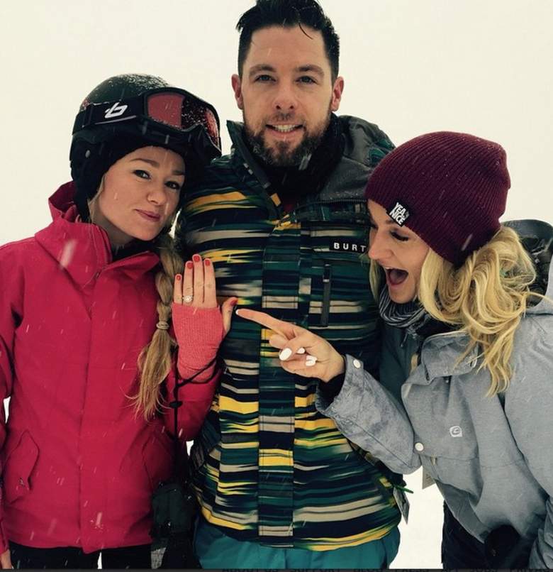 Kyle (R) with sister Courtnee and Courtnee's fiance (Instagram)