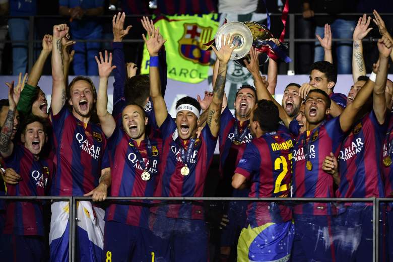 Barcelona raised the Champions League and La Liga trophies in 2014-2015 and looks for a repeat performance in 2015-2016. (Getty)