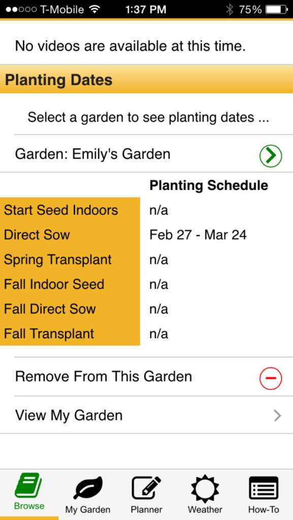 gardening apps, plant apps, seed apps, vegetable garden