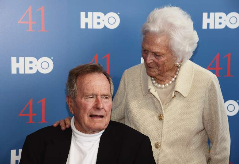 President George H.W. Bush and his wife, Mrs. Barbara Bush attend the HBO Documentary special screening of "41" (Getty)