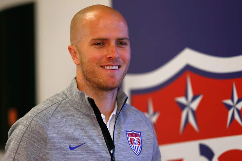 SAO PAULO, BRAZIL - JUNE 20:  Michael Bradley of the United States speaks to the media during training at Sao Paulo FC on June 20, 2014 in Sao Paulo, Brazil.  (Photo by Kevin C. Cox/Getty Images)