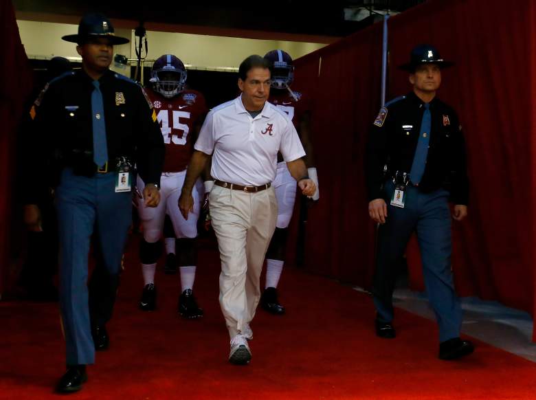 Nick Saban will answer questions on Wednesday. -Getty
