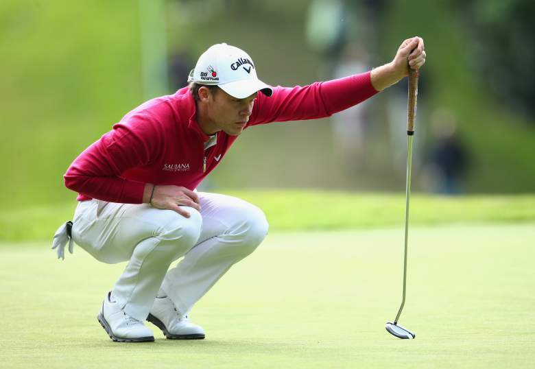 VIRGINIA WATER, ENGLAND - MAY 22:  Danny Willett of England lines up on the 1st green during day 2 of the BMW PGA Championship at Wentworth on May 22, 2015 in Virginia Water, England.  (Photo by Ian Walton/Getty Images)