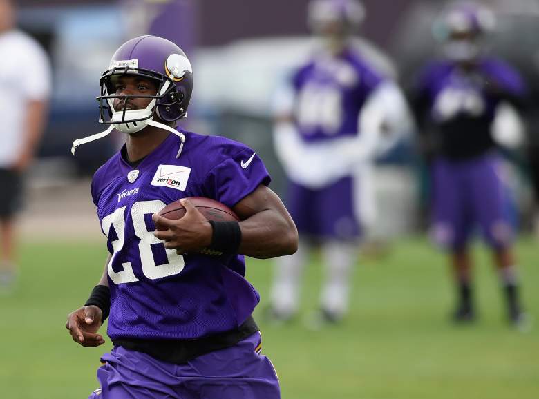 Adrian Peterson was a participant in OTA's last month. (Getty)