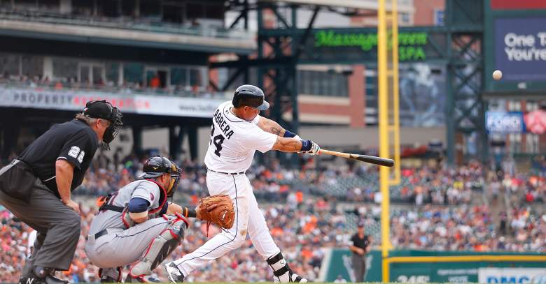 Miguel Cabrera will start at first base for the American League in the All-Star Game. (Getty)