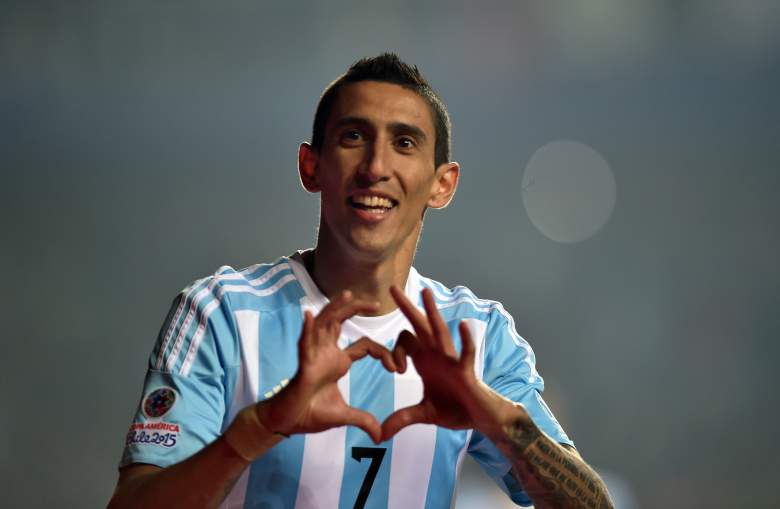 Argentina's forward Angel Di Maria. Getty)