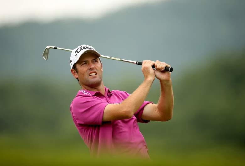 Robert Streb broke his putter Sunday and had to use his sand wedge at the Greenbrier Classic. (Getty)