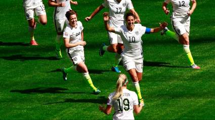 WATCH: Carli Lloyd Nets Hat Trick for USA vs. Japan