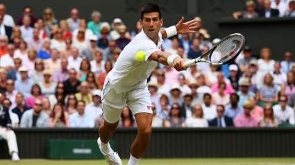 WATCH: Novak Djokovic Eats Wimbledon Grass