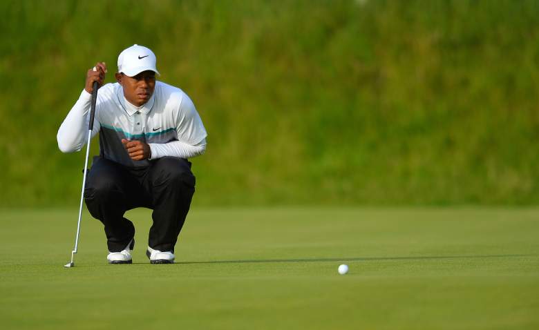 Tiger Woods missed the cut in last year's Quicken Loans National. (Getty)