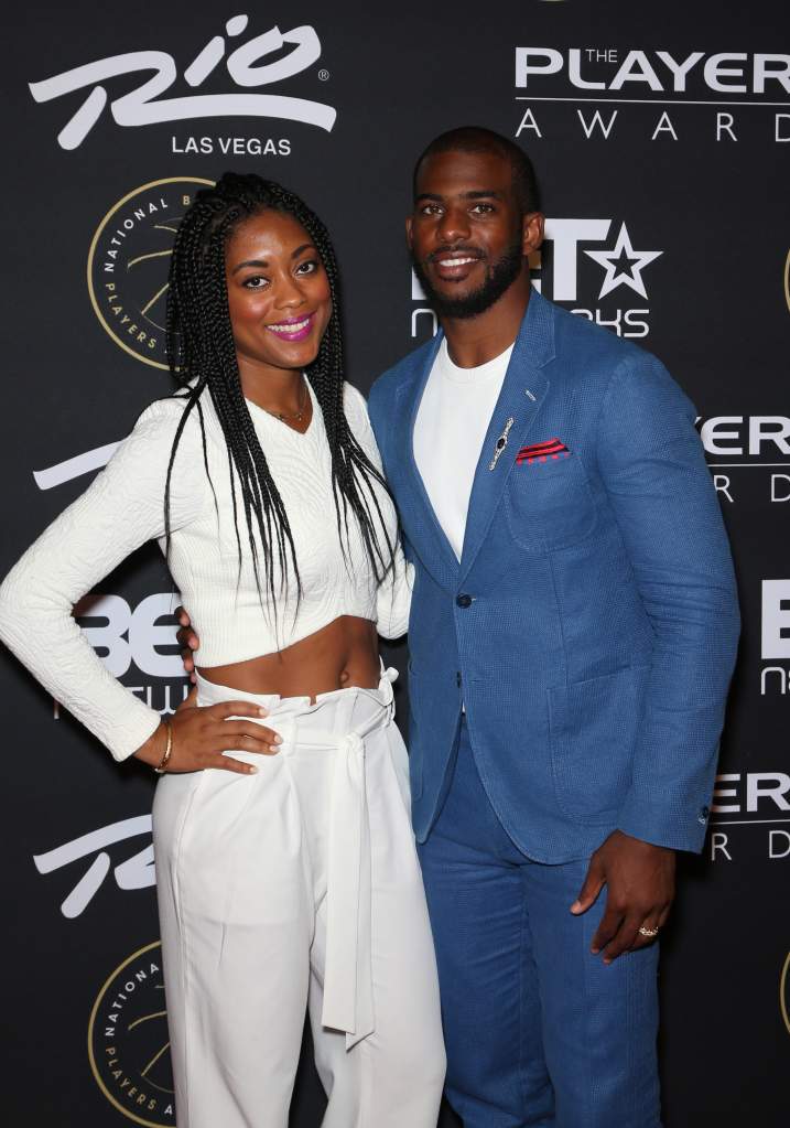 Jada Crawley andChris Paul attend The Players' Awards presented by BET. (Gety)