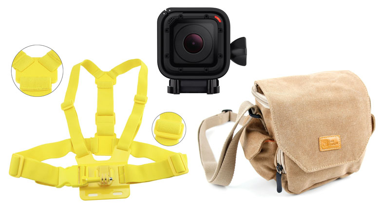 gopro hero 4 session with accessories