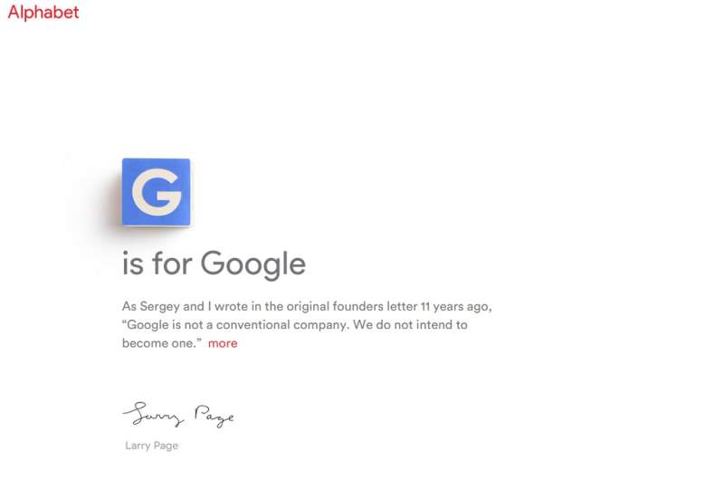 Google is Alphabet, new Alphabet company, what will happen to Google