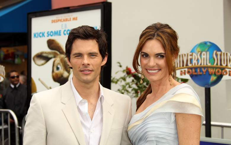 UNIVERSAL CITY, CA - MARCH 27: Actor James Marsden (L) and his wife Lisa Linde attend the premiere of Universal Pictures' and Illumination Entertainment's "Hop" on March 27, 2011 in Universal City, California.  (Photo by Frederick M. Brown/Getty Images)