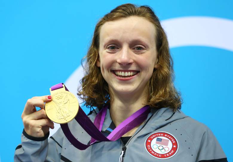 As a 15-year-old, Ledecky won gold in the women's 800m freestyle at the 2012 London Olympics. (Getty)