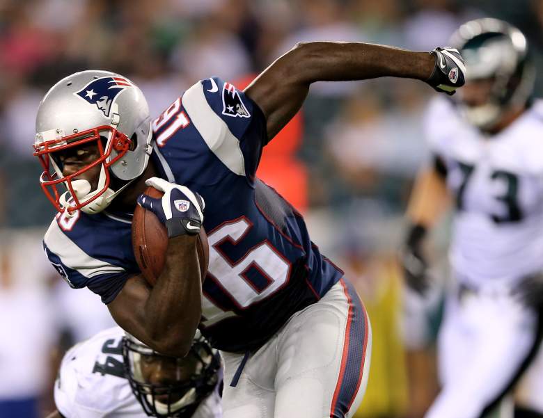 PHILADELPHIA, PA - AUGUST 09:  Kamar Aiken #16 of the New England Patriots carries the ball in the first half against the Philadelphia Eagles on August 9, 2013 at Lincoln Financial Field in Philadelphia, Pennslyvania.  (Photo by Elsa/Getty Images)