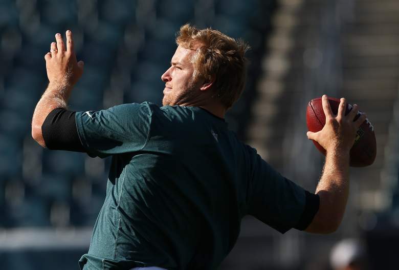 PHILADELPHIA, PA - OCTOBER 27: Quarterback Matt Barkley #2 of the Philadelphia Eagles before a game against the New York Giants at Lincoln Financial Field on October 27, 2013 in Philadelphia, Pennsylvania. (Photo by Rich Schultz /Getty Images)