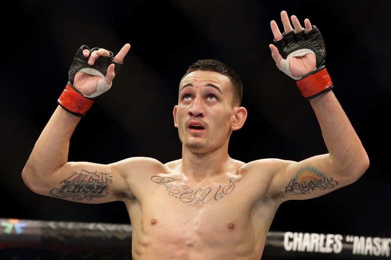 Max Holloway faces Charles Oliveira in UFC Fight Night's main event Sunday. (Getty)