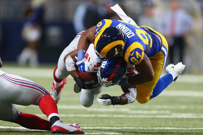 Robert Quinn and the Rams have the talent to do a lot of damage against the Colts' struggling offensive line. (Getty)
