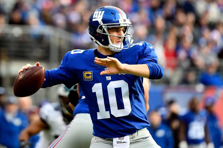 Eli Manning faces a banged-up Cowboys secondary in Week 1. (Getty)