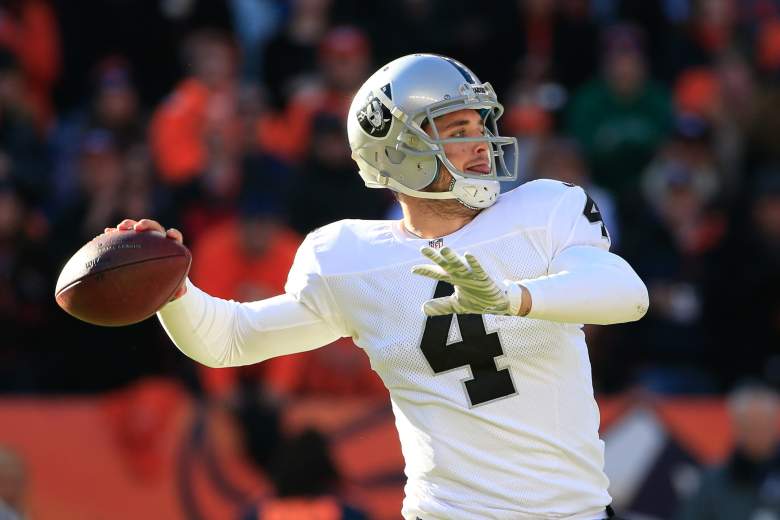 Raiders quarterback Derek Carr has some serious sleeper potential in 2015. (Getty)