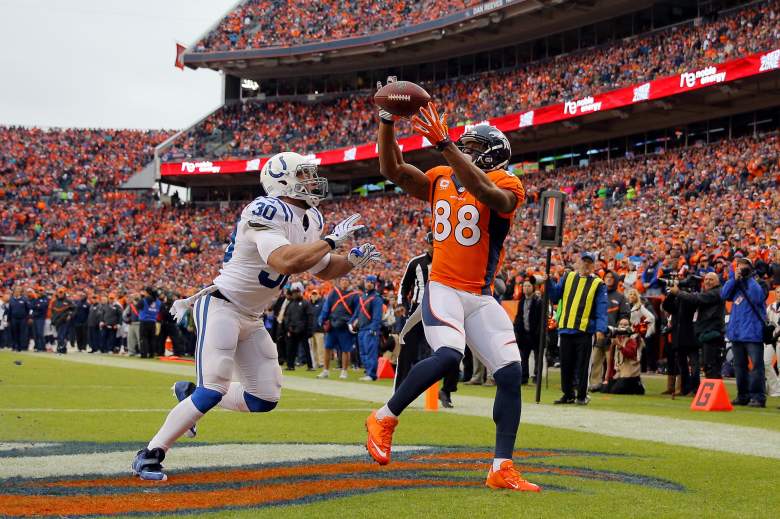 Broncos receiver Demaryius Thomas led the NFL in targets in 2014. (Getty)