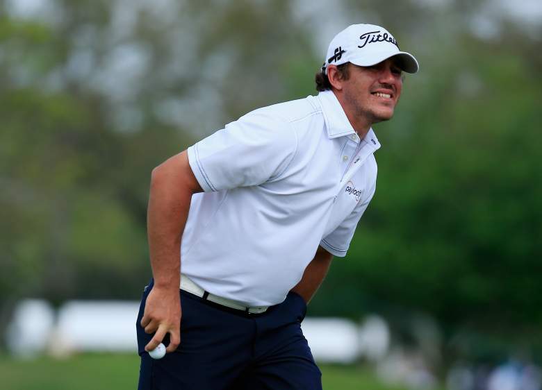 ORLANDO, FL - MARCH 22: Brooks Koepka of the United States reacts on the fifth green to pain during the final round of the Arnold Palmer Invitational Presented By MasterCard at the Bay Hill Club and Lodge on March 22, 2015 in Orlando, Florida. (Photo by Michael Cohen/Getty Images)