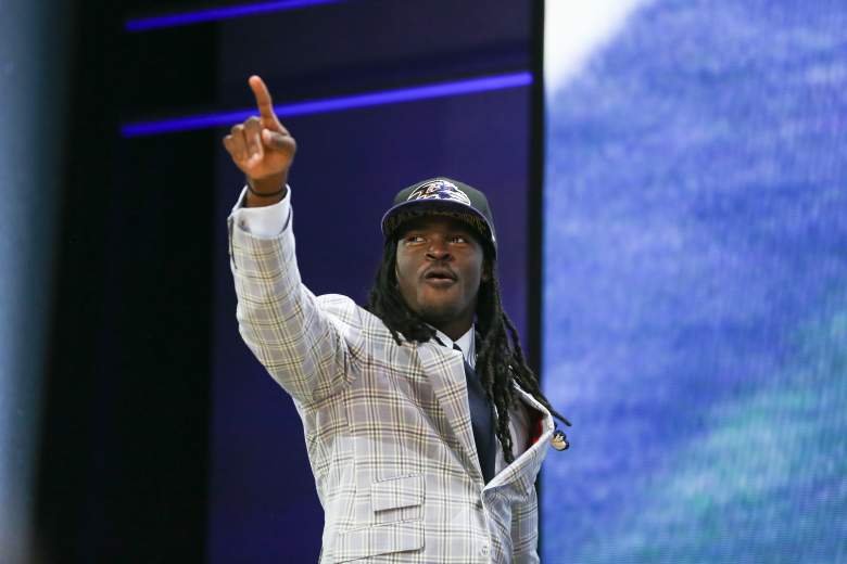 CHICAGO, IL - APRIL 30: Breshad Perriman of the UCF Knights walks on stage after being picked #26 overall by the Baltimore Ravens during the first round of the 2015 NFL Draft at the Auditorium Theatre of Roosevelt University on April 30, 2015 in Chicago, Illinois. (Photo by Jonathan Daniel/Getty Images)