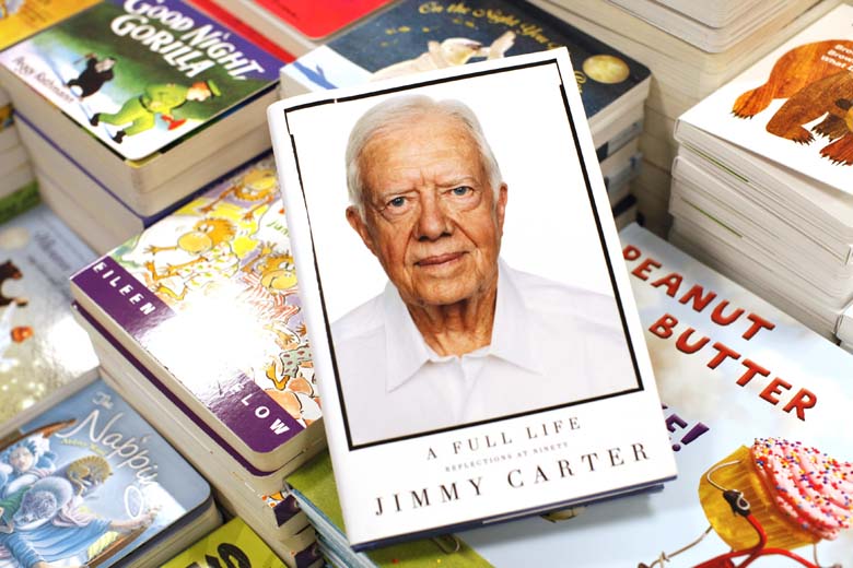 Former US President Jimmy Carter's new Book "A Full Life: Reflections at Ninety." (Getty)