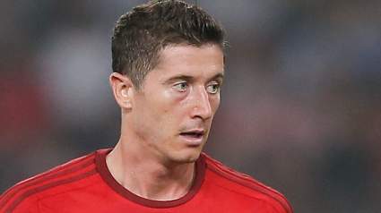 WATCH: Lewandowski Scores Thunderous Volley vs. A.C. Milan