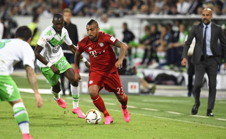 Arturo Vidal (C) made the switch from Juventus to Bayern Munich this summer. (Getty)