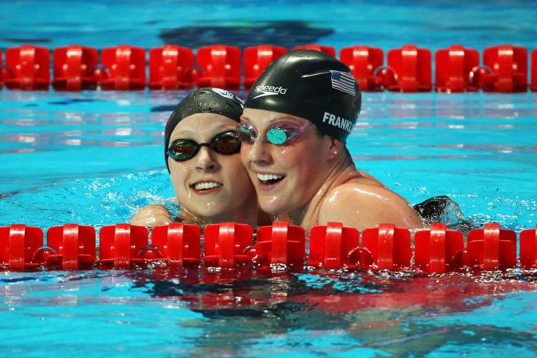 Ledecky (L) and Missy Franklin will join forces for the women's 4X200m freestyle relay. (Getty)