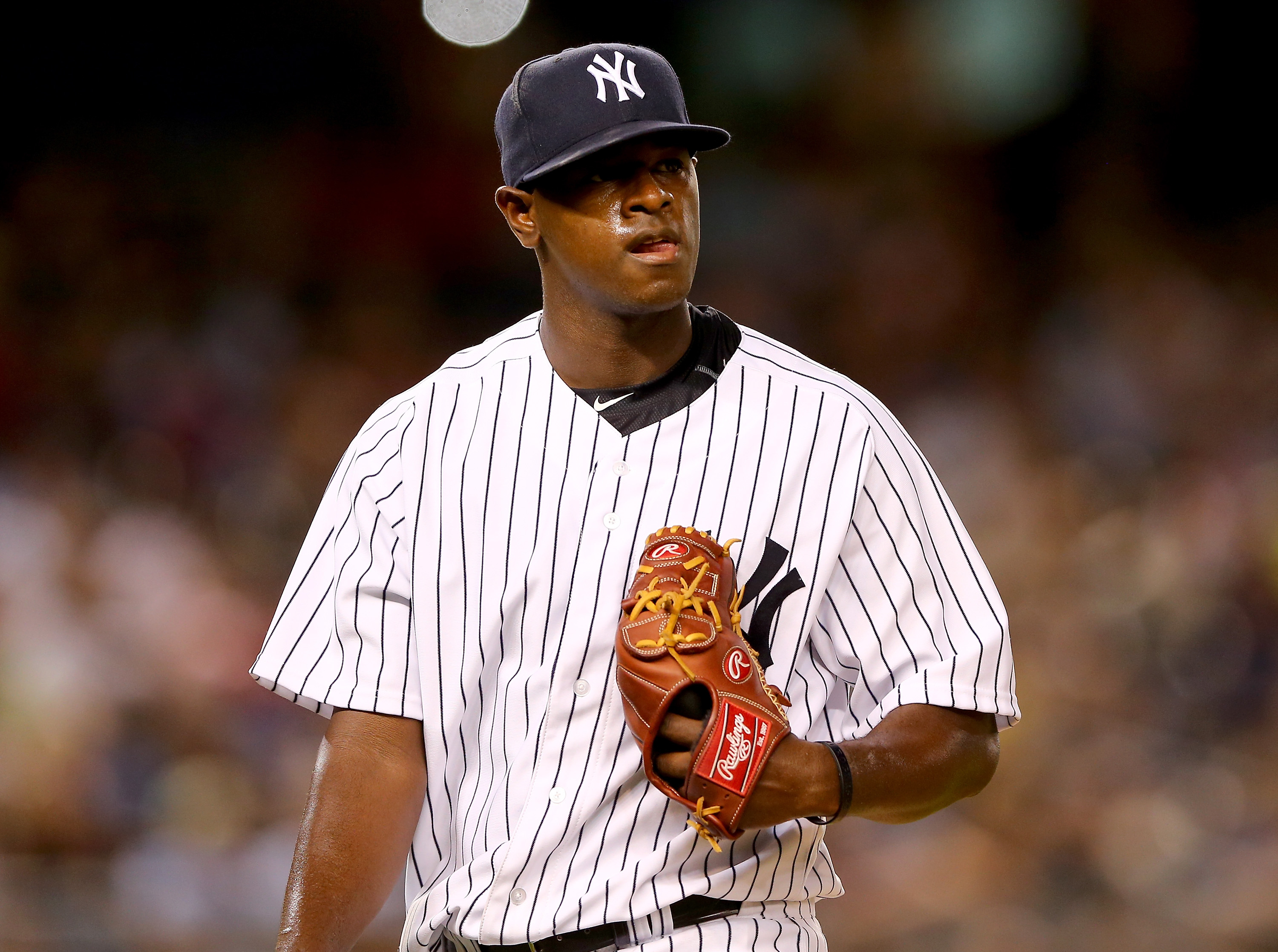 Luis Severino showed composure and confidence in his first start against Boston (Getty).