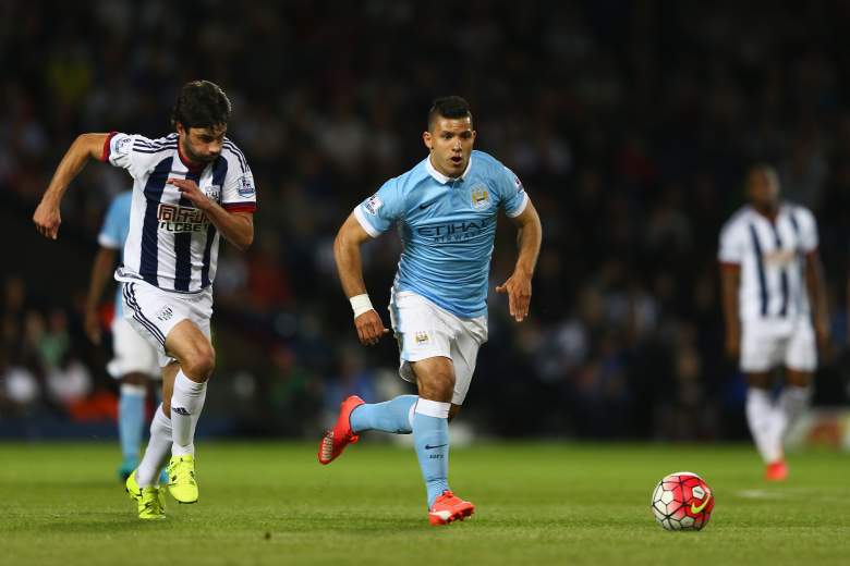 Sergio Aguero is clear to start against Chelsea. (Getty)