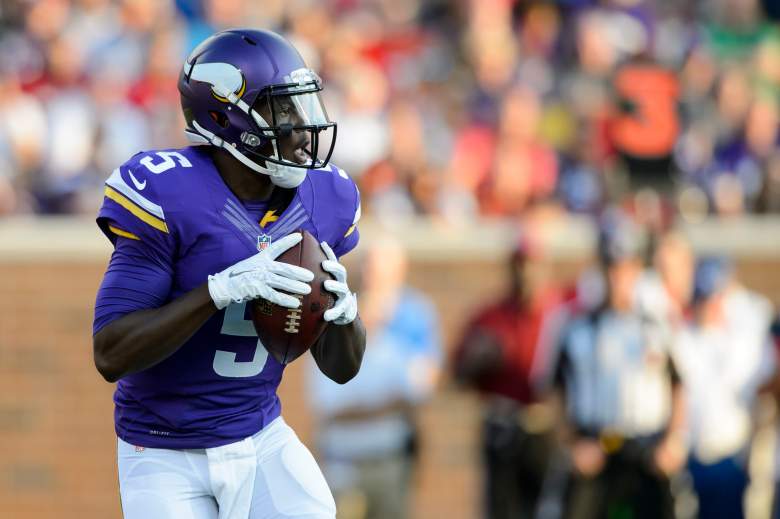 MINNEAPOLIS, MN - AUGUST 15: Teddy Bridgewater #5 of the Minnesota Vikings looks to pass the ball against the Tampa Bay Buccaneers during the preseason game on August 15, 2015 at TCF Bank Stadium in Minneapolis, Minnesota. The Vikings defeated the Buccaneers 26-16. (Photo by Hannah Foslien/Getty Images)