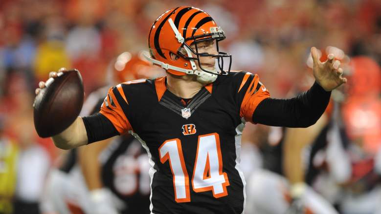 Andy Dalton and the Cincinnati Bengals offense will look to bounce back after a poor showing last week against the Tampa Bay Buccaneers. (Getty)