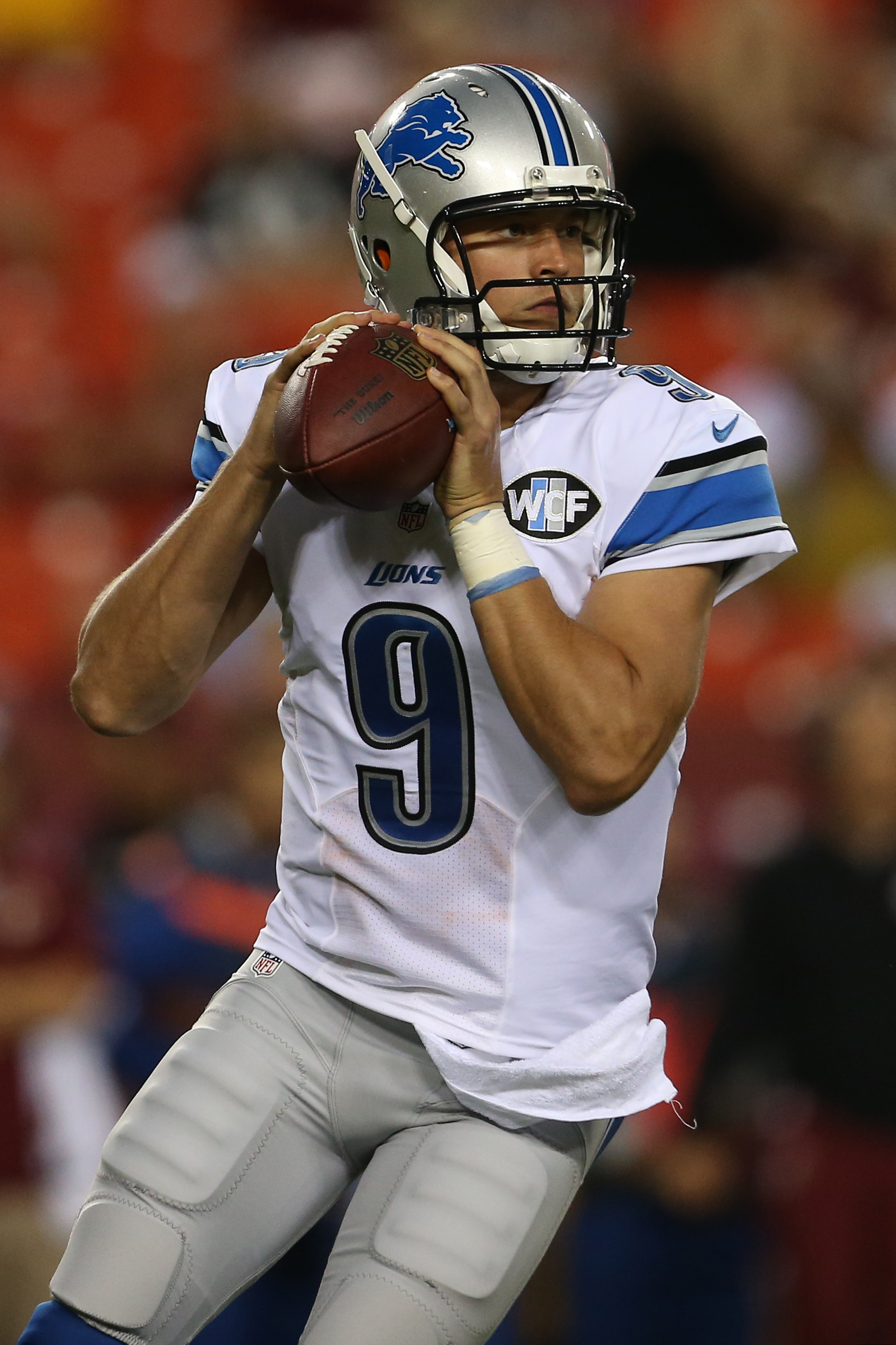 Matthew Stafford will get his final dress rehearsal for 2015 tonight against the Jaguars (Getty).