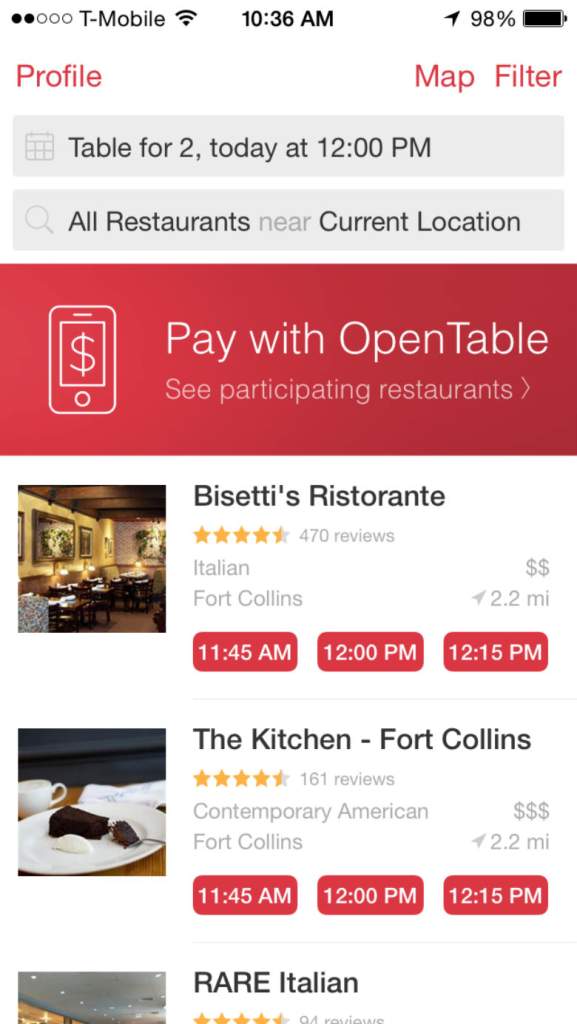 dining apps, restaurant apps, food and wine apps