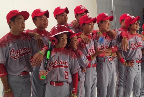 The Tokyo Kitasuna Little League team poses for a picture. (Instagram/ohfumi)