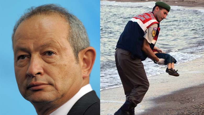Naguib Sawiris, aylan kurdi, aylan island, syrian refugees, refugee crisis
