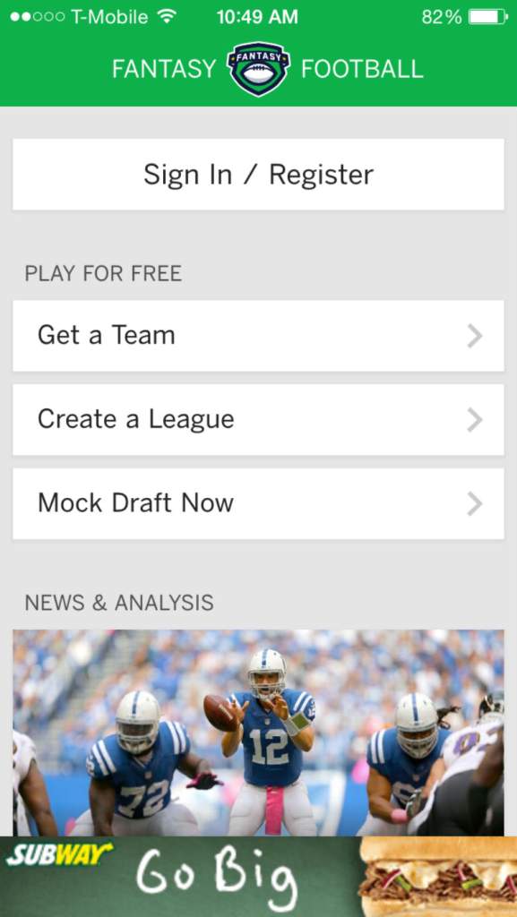 fantasy football, nfl, espn, sports apps