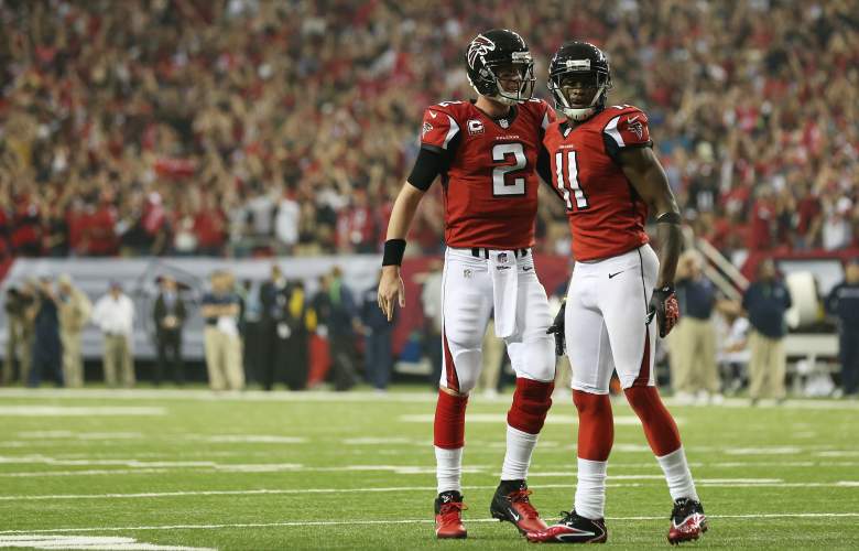 The Falcons' combo of Matt Ryan and Julio Jones give opposing defenses nightmares. (Getty)