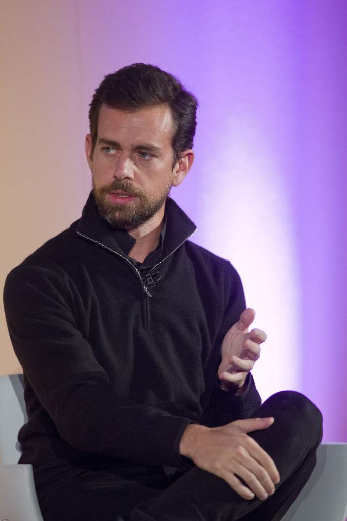 Jack Dorsey, CEO of Square, Chairman of Twitter and a founder of both ,holds an event in London on November 20, 2014, where he announced the launch of Square Register mobile application. The app, which is available on Apple and Android devises, will allow merchants to track sales, inventories and other data on smartphones and tablets. AFP PHOTO / JUSTIN TALLIS (Photo credit should read JUSTIN TALLIS/AFP/Getty Images)