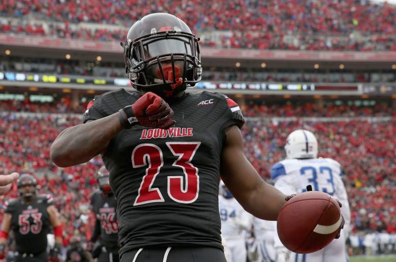 Brandon Radlciff is one of  Louisville's offensive weapons. (Getty)