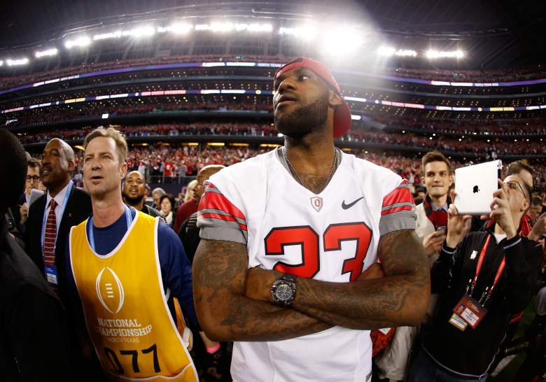 Lebron James loves the Ohio State Buckeyes. (Getty)