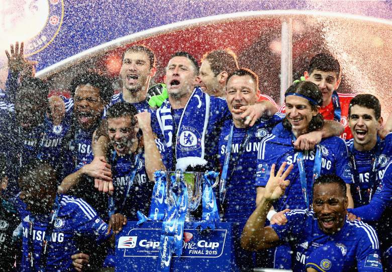 Chelsea lifted the Capital One Cup last season. Getty)