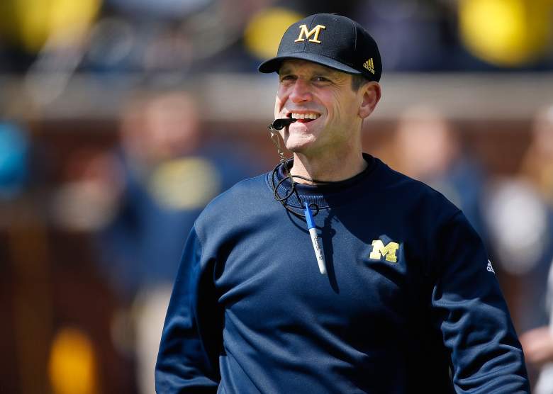 Jim Harbaugh is ready to go. (Getty)