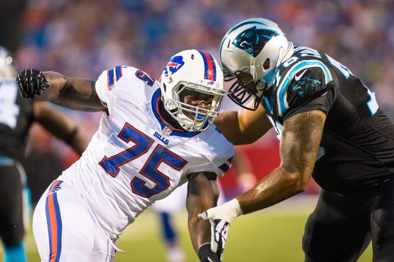 IK Enemkpali L) will look to wrap up a roster spot for the Bills in Week 4 of the preseason. getty)