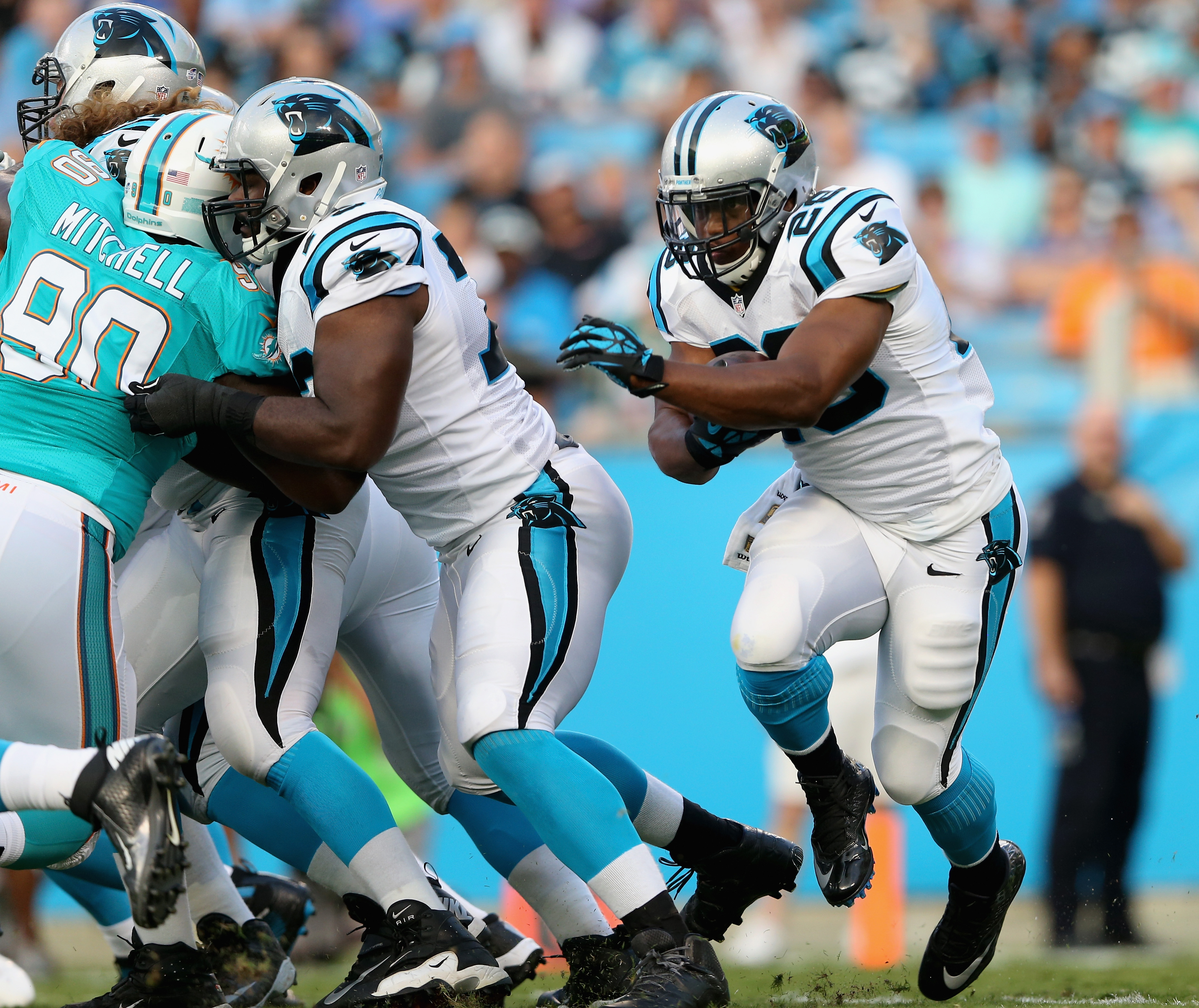 After sharing the backfield his entire career, Jonathan Stewart is now the Panthers ‘ primary back (Getty). 